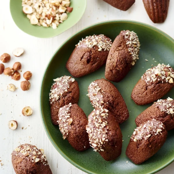 Madeleines choco noisettes