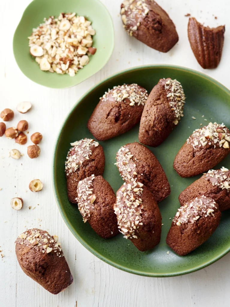 Madeleines choco noisettes