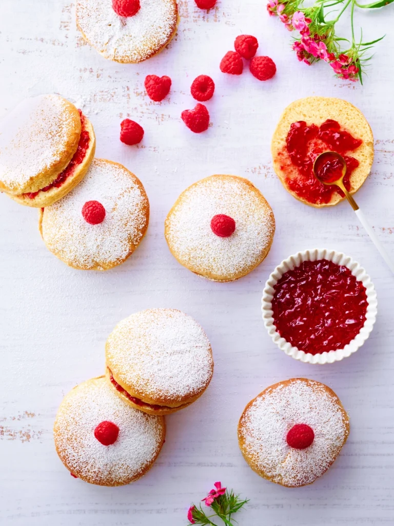 Beignets sans friture à la framboise Flexipan